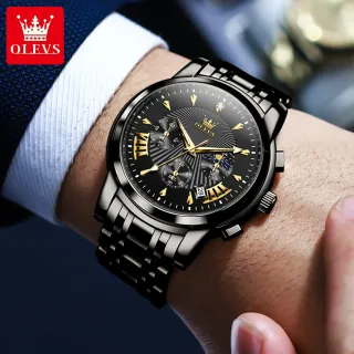 Relógio OLEVS Masculino Original Luxo Acero Inoxidable - A Prova D