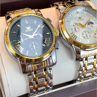 Relógio OLEVS Masculino Original Luxo Acero Inoxidable - A Prova D