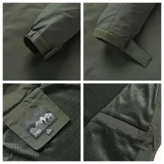 Jaqueta Masculina Casual Trabalho Esportes Ar Livre Resistente Vento Larga - Verde