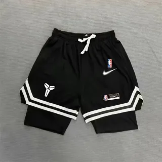 Calças de Moletom Forradas NBA Basquete Masculina Lakers Kobe James - Kobe (Preto)