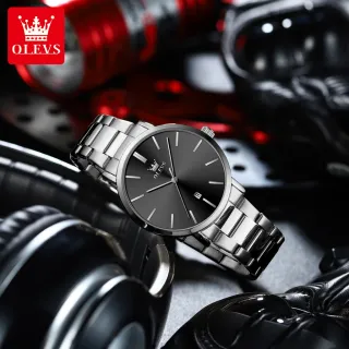 Relógio Masculino OLEVS TY701 - Original Luxo, Dourado, Prova d