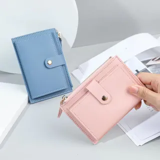Bolsa da Moeda Estudante Curto Verão Fino Bonito Simples - Nova Carteira 2023 - Rosa
