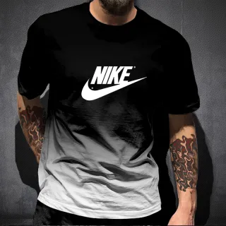 Marca de Moda: Camiseta Casual Manga Curta 3D Verão Porto - 2