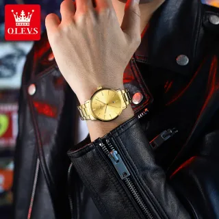 Relógio Masculino OLEVS TY701 - Original Luxo, Dourado, Prova d