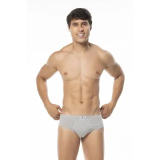 Kit Cueca Slip Algodão Lisa - Keeper (3 peças) - GG