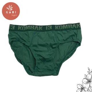 Confortável Cueca Slip Masculina Tradicional Adulto - Algodão Elástico - Verde pavão