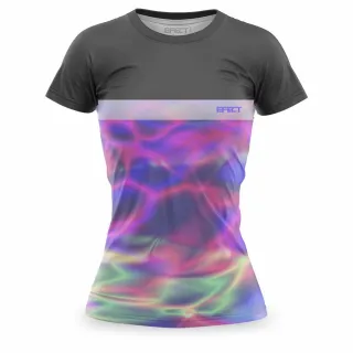 Camiseta Dry Fit Feminina para Academia - Kit com 2 Blusas - Sky - Cinza Preto