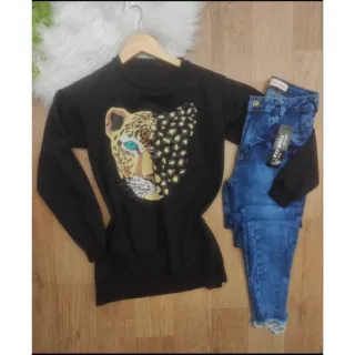 Sorpresas Estampa Forrado Moletom - Vermelho