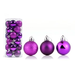 Conjunto de Ornamentos para Festa em Casa - 42pcs Bolas Grandes de Natal Multicor - E2#24PCS 6CM