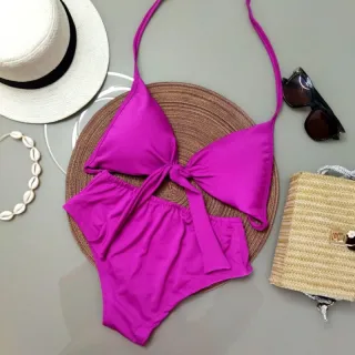 Hot pants de lacinho com cós largo - Mega oferta! - Preto