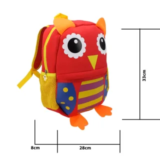 Impermeável Resistente Mochila Infantil Escolar Bichinhos Animais Zoo Menino Menina - URSOLARANJA