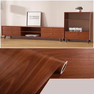 Autocolante para Móveis de Madeira - Papel de Parede Adesivo - Carvalho Escuro