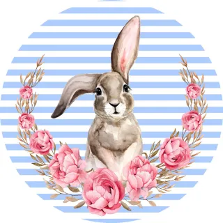 Jogo Americano Decoração Estampado Páscoa Sousplat 35cm - Coelho Bambi