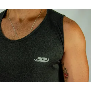 Promoção Camiseta Regata Dri Fit Treino Academia - VERDE-MESCLA