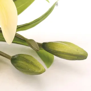 Flor de Seda Lírio Artificial Simulação Perfume Suporte Curto Casa Decoração Falso - Deep Pink