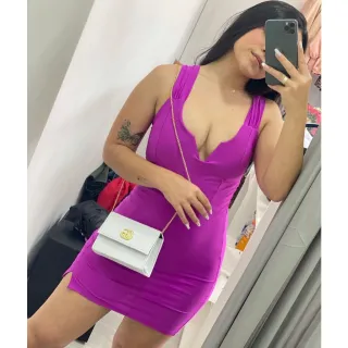 Lançamento Bolsa Feminina GG Alça Corrente - Blogueirinha - Azul