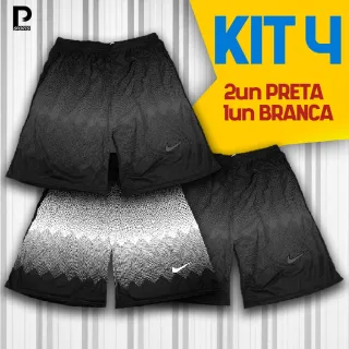 Bermuda Dry Fit Futebol Academia Colorido - Kit com 3 Unidades - Kit 7