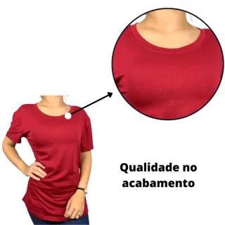 Tapa BumBum Compridas - Blusas T-shirts Legging Academia - Salmos 5 - Azul Marinho