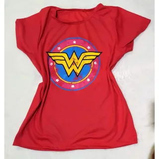 Mulher Maravilha Símbolo T-Shirt - Cinza