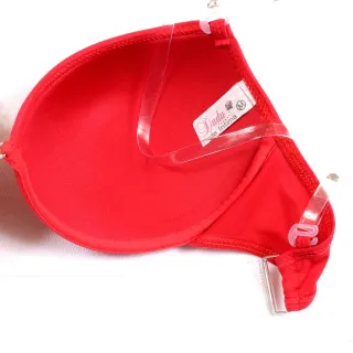 Soutien com bojo e aro, alça transparente removível - Liso Revenda - P (Veste Manequim 38)