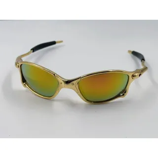 Óculos de Sol Juliet Várias Cores - Hastes de Ferro Unissex - Quadrado/Dourado