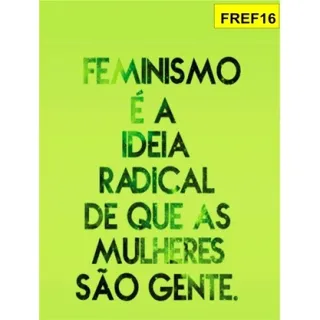 Placa Frases Feminista Decorativa - 20 opções - FREF08