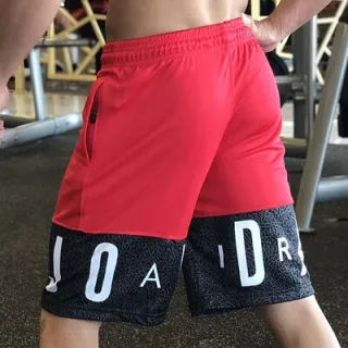 Short masculino fitness basquete academia - Confortável Plus Size - Preto e Branco