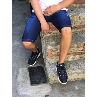 Bermuda casual masculina jeans clara escura com Elastano - B JEANS CLARA
