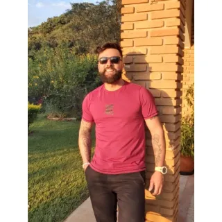 Camiseta Long Line Masculina em Algodão - Tshorts - Marinho Tshorts