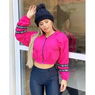 Blusinha Cropped Moda Verão Inverno Neon Cores Patricinha 2022 - Rosa neon