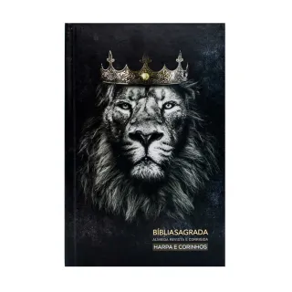 Leão de Judá - Bíblia com Harpa Média para Jovens - Único