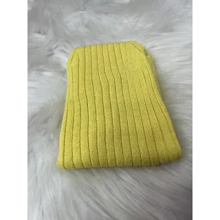 Moda feminina tricot fashion, regata canelado verão tricô - Laranja neon