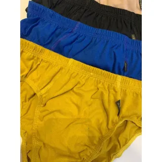 Oferta Promoção Kit com 3 Cuecas Algodão Confortável Slip Tradicional - GG - 44/46