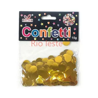 Confetes Metalizados 15g Para Decoração de Festas Bexiga Topo de Bolo Carnaval - Pink - P