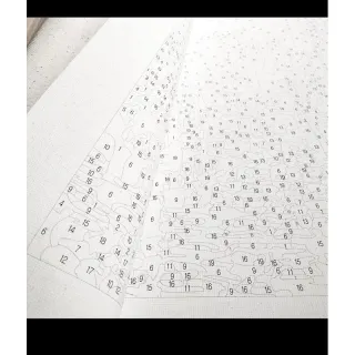 Kit completo de pintura numerada - Tela 40x50 para decorar sua casa com quadros pintados - Paris