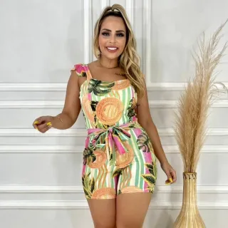 Macaquinho Estampado Verão Tamanho Único - 4