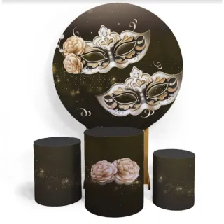 Promoção Fantasia Carnaval Capa de Cilindro + Painel Trio - 2