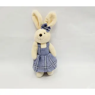 Pelúcia Coelha de Páscoa 17,5cm - Promoção Imperdível! - Verde poa branco