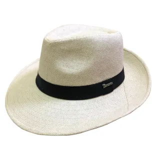 Pronta entrega chapéu panamá original aba larga moda masculina e feminina - Bege