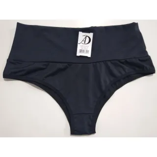 Calcinha básica com cós alto - REF129 - Azul