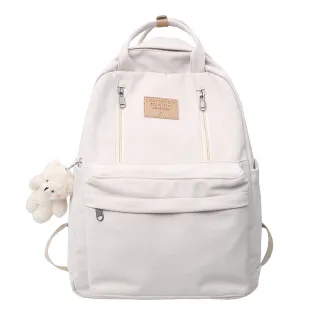 Mochila portátil coreana japonesa de grande capacidade para meninos e meninas - Rosa
