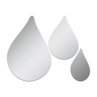 Gotas Espelho Decorativo - Único