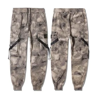 Calça Cargo Masculina Multi-pocket Camuflagem Casual - A