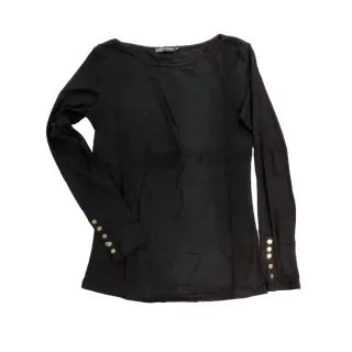 Blusa de Frio Feminino Slim Manga Longa Liso - Outono Inverno - Azul Marinho