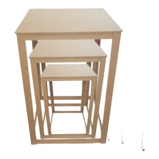 Kit Mezanino Vazado Festas Infantil - Trio de Festas Quadrado - Único