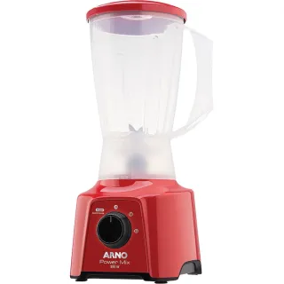 Liquidificador Vermelho Arno Power Mix LQ11 - 2L, 550W, 2 Velocidades - 127v