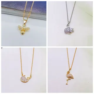 Pingentes Feminino Com Zirconia Requintados - Colar Para Festa - M03