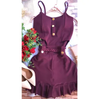 Curto Macacão Feminino Macaquinho - Vermelho