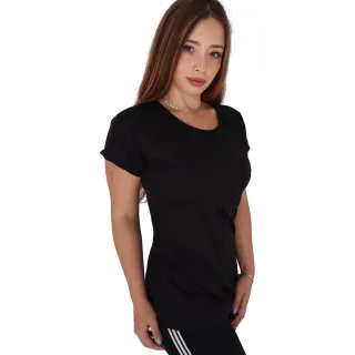 Camiseta Poliéster Dry Fit Feminina Baby Look - Academia, Corrida, Esporte Casual - Branco