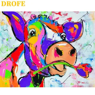 Pintura Animal por Números - Drofe (40X50 Cm) - 1475